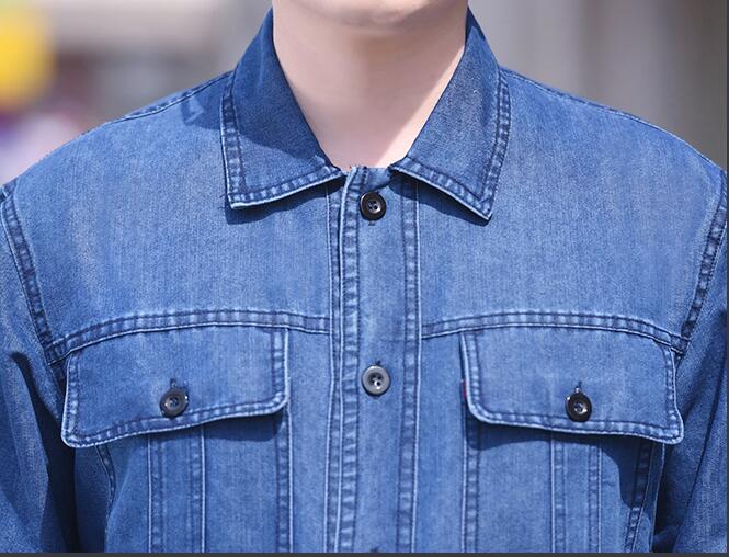 鋼鐵廠短袖工服衣領細節圖