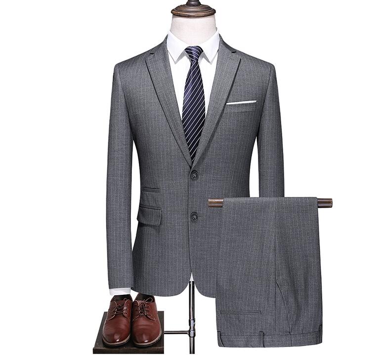男士灰色羊毛高端工服定